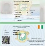 Photo d'illustration de la carte de résident temporaire